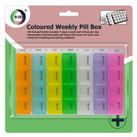 Buy wholesale Coloured weekly pill box Supplier UK