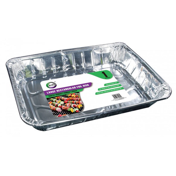 Buy wholesale 1pc large rectangular foil dish (approx 459mm x 339mm x 65mm) Supplier UK