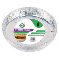 Buy wholesale 6pc 9" round foil pan (approx 230mm x 50mm) Supplier UK