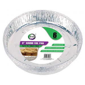 Buy wholesale 6pc 9" round foil pan (approx 230mm x 50mm) Supplier UK