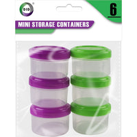 6pc 35ml Mini Storage Containers