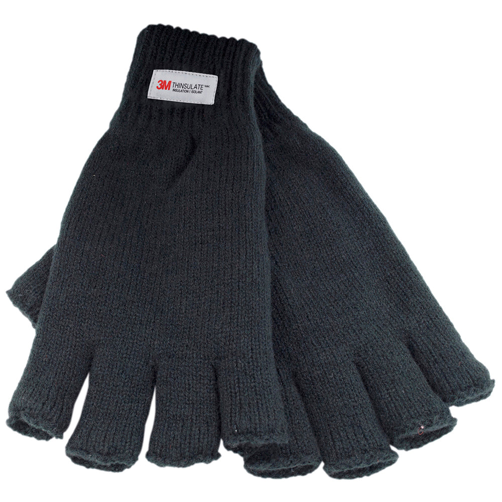 Mens Thinsulate Fingerless Gloves