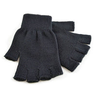 Mens Thermal Fingerless Magic Gloves Black