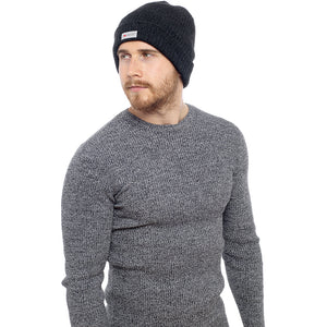 Mens Thinsulate Ribbed Knitted Hat