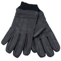 Mens Gloves with Leather Top and Palm