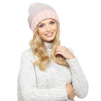 Ladies Multicolour Chunky Bobble Hat