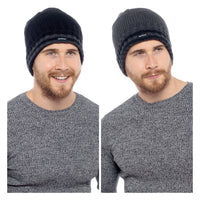 Mens Thinsulate Hat with Stripes
