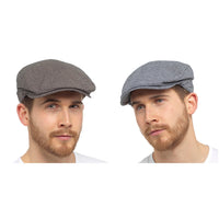 Mens Small Check Flat Cap
