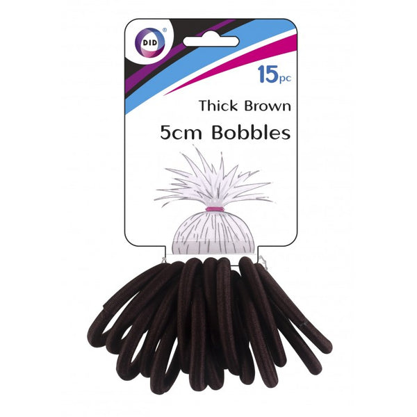 Buy wholesale 15pc thick brown bobbles Supplier UK