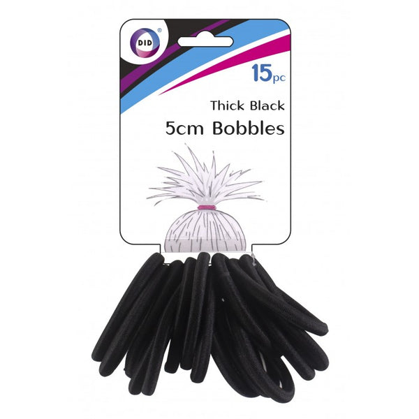 Buy wholesale 15pc thick black bobbles Supplier UK