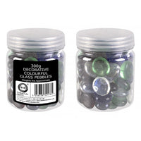 300g Decorative Colourful Glass Pebbles