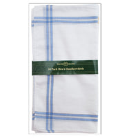 Mens Colour Border Handkerchief Handkies (10 Pack)
