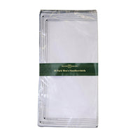 Mens Colour Border Handkerchief Handkies (10 Pack)
