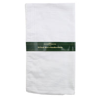 Mens Plain White Handkerchiefs Hankies (10 Pack)
