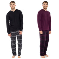 Mens Jersey Top and Polar Fleece Pants Set