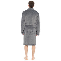 Mens Shawl Collar Cationic Fleece Gown
