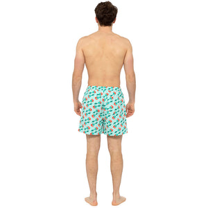 Mens Palm Printed Swim Shorts