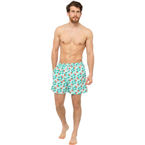 Mens Palm Printed Swim Shorts