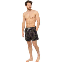 Mens Army Camouflage Camo Printed Swim Shorts
