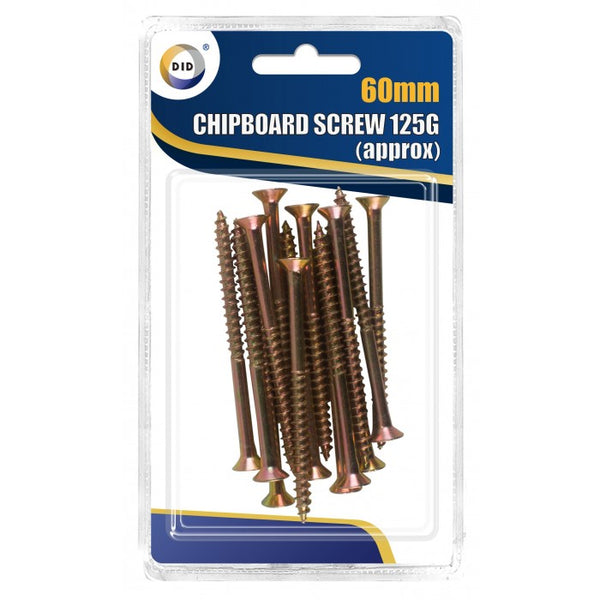 Buy wholesale 60mm chipboard screws 125g Supplier UK