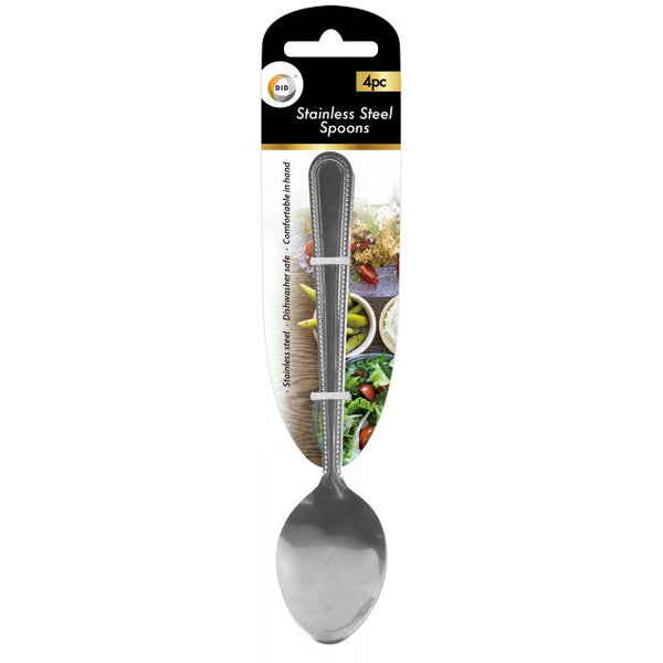 Buy wholesale 4pc stainless steel spoons Supplier UK
