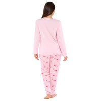 Ladies Jersey Top and Fleece Bottoms Pyjama Set
