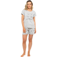 Ladies Dog Printed Pyjama Shorts Set
