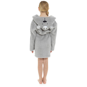 Girls Glitter Thread Gown with Embroided Hood & Crown