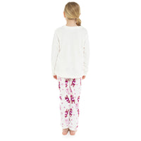 Girls Llama Fleece Pyjama Set