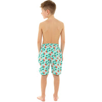 Boys Palm Printed Swim Shorts
