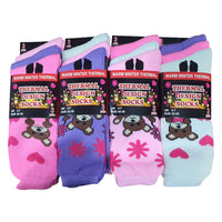 Ladies Bear Design Thermal Socks (3 Pair)