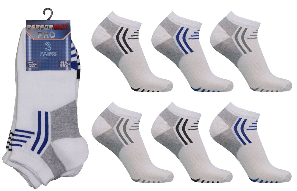 Mens Design Trainer Socks (3 Pack)