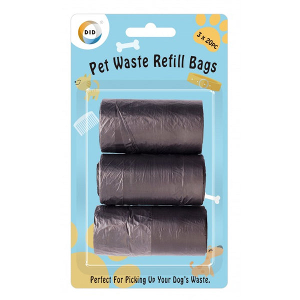 Buy wholesale 3 x 20pc pet waste refill bags Supplier UK