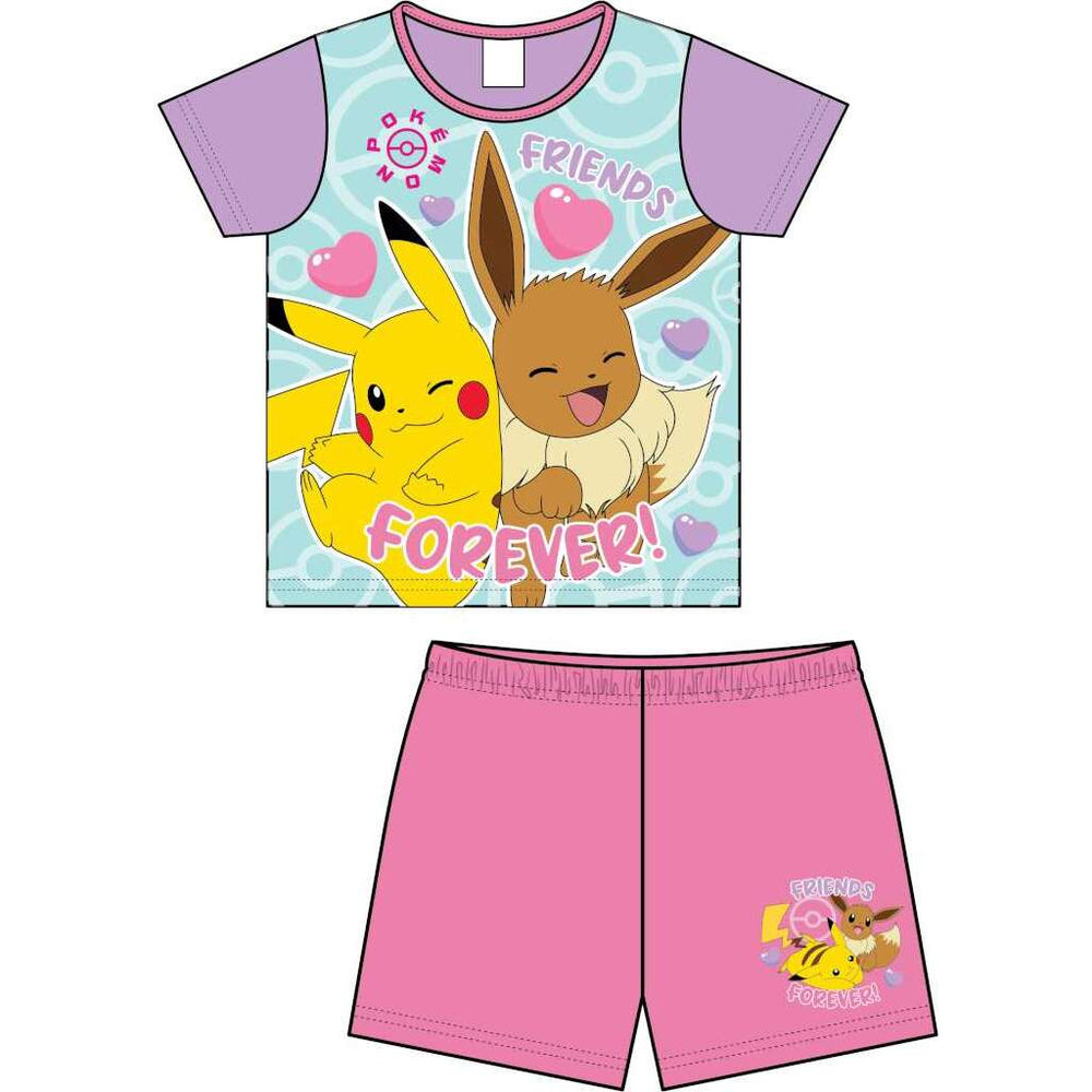 Girls Older Pokemon Short PJ Pyjama Set