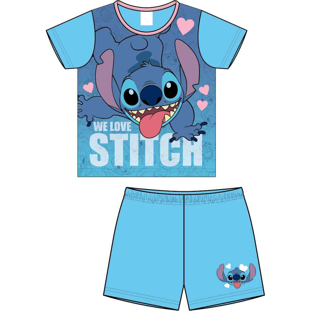 Girls Older Lilo & Stitch Short PJ Pyjama Set