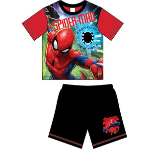 Boys Older Spiderman Short PJ Pyjama Set