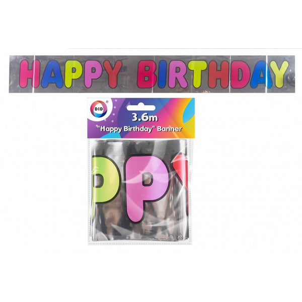 Buy wholesale 3.6m happy birthday banner Supplier UK