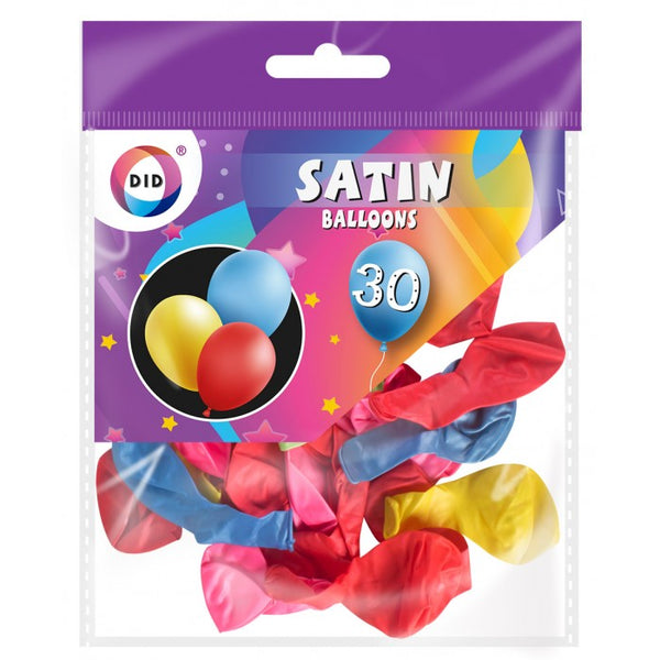 Buy wholesale 30pc satin balloons Supplier UK