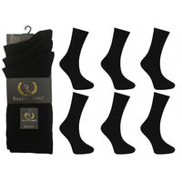 Mens Plain Black Socks