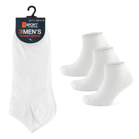 Mens White Trainer Socks (3 Pack)