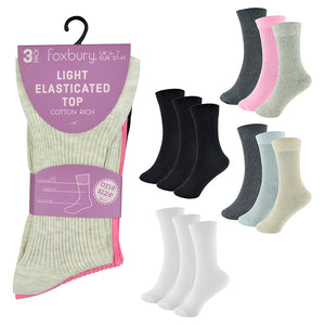 Ladies Soft Top Socks (3 Pack)