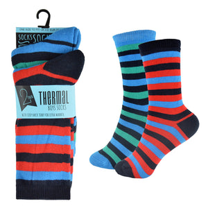 Boys Thermal Design Socks (2 Pack)