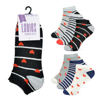 Ladies Design Trainer Socks (3 Pack)
