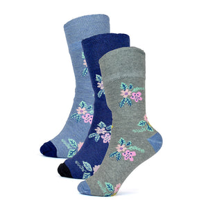 Ladies Soft Top Design Socks (3 Pack)