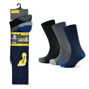 Mens Big Foot Crew Socks (3 Pack)