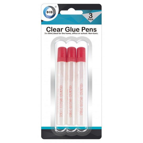 Buy wholesale 3pc clear glue pens Supplier UK