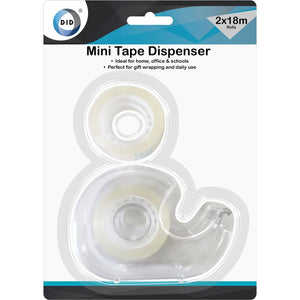 Mini Tape Dispenser & 2 x 18m Rolls