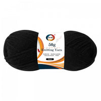 50g Knitting Yarn - Black