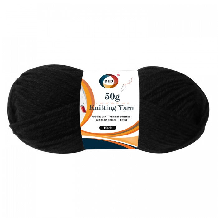 50g Knitting Yarn - Black