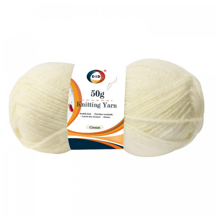 50g Knitting Yarn - Cream